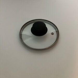 Glass Pot Lid with Black Handle